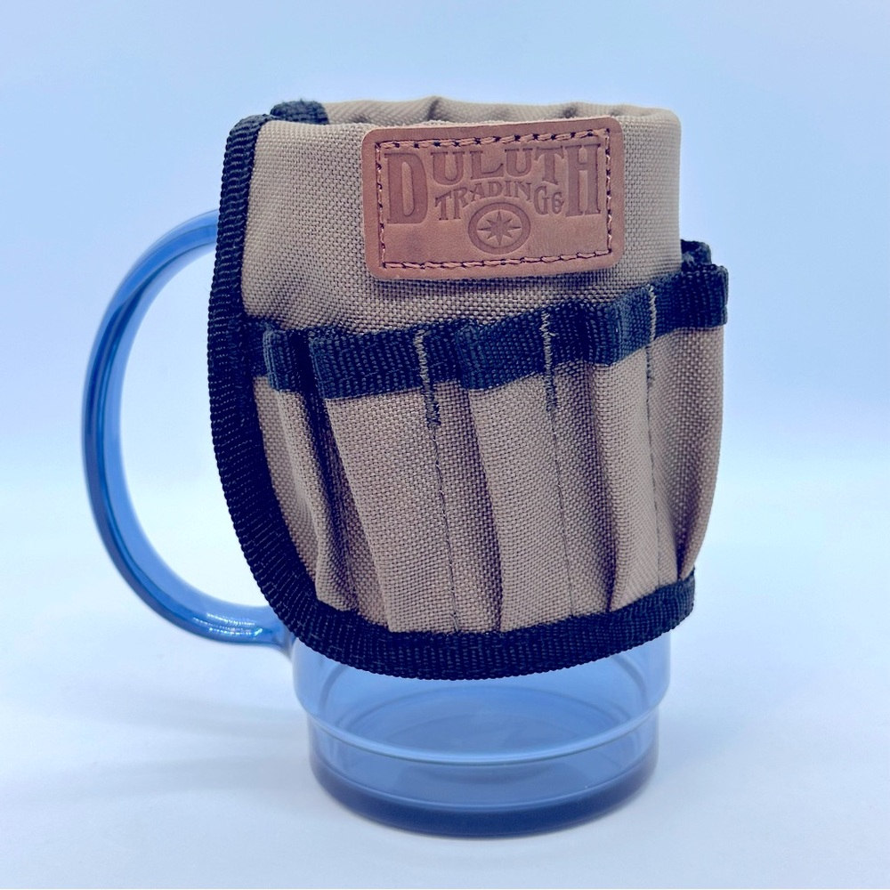 Duluth Trading Co. Beverage Coozie Ammo Holder w/18 oz. Blue Acrylic Tankard